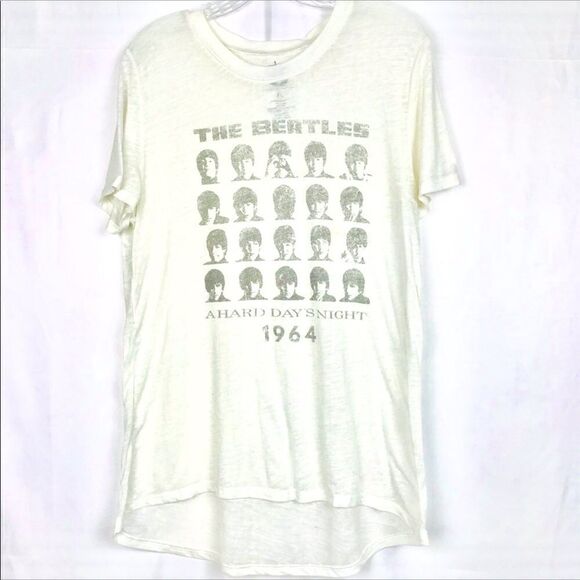 The Beatles 1964 Burnout Thin Graphic Band Tee XL - Picture 1 of 4
